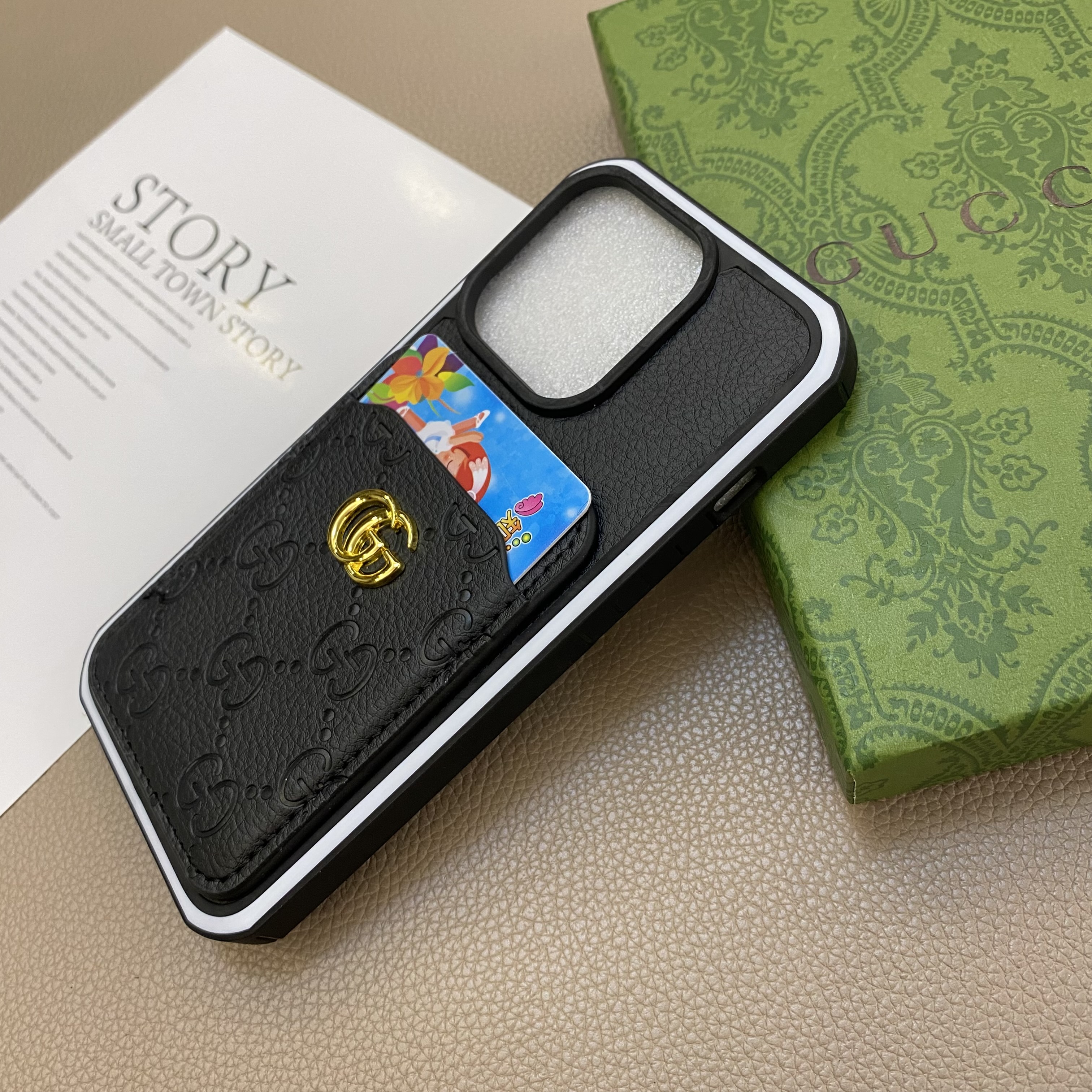 Luxury Leather iPhone Wallet Case