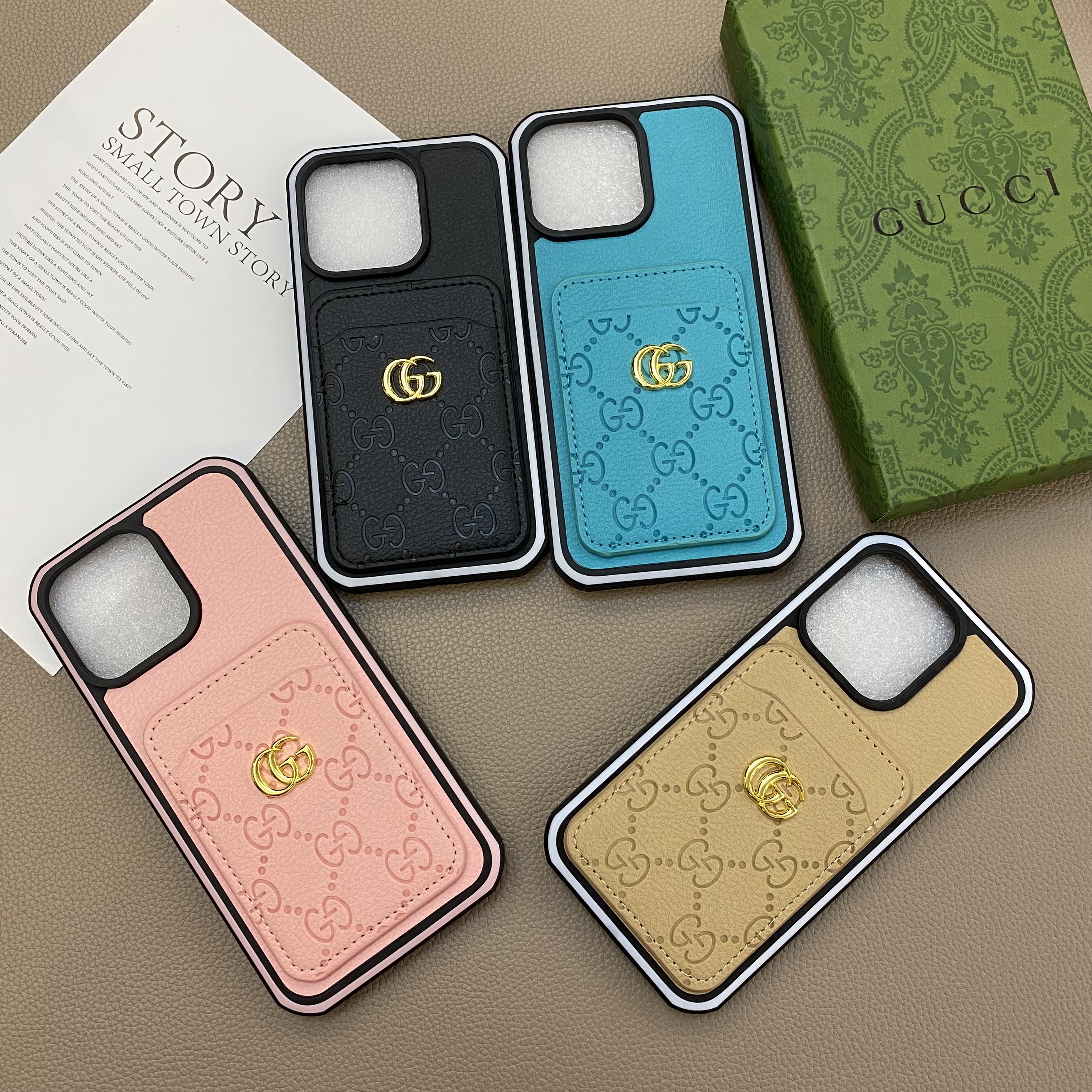 Luxury Leather iPhone Wallet Case