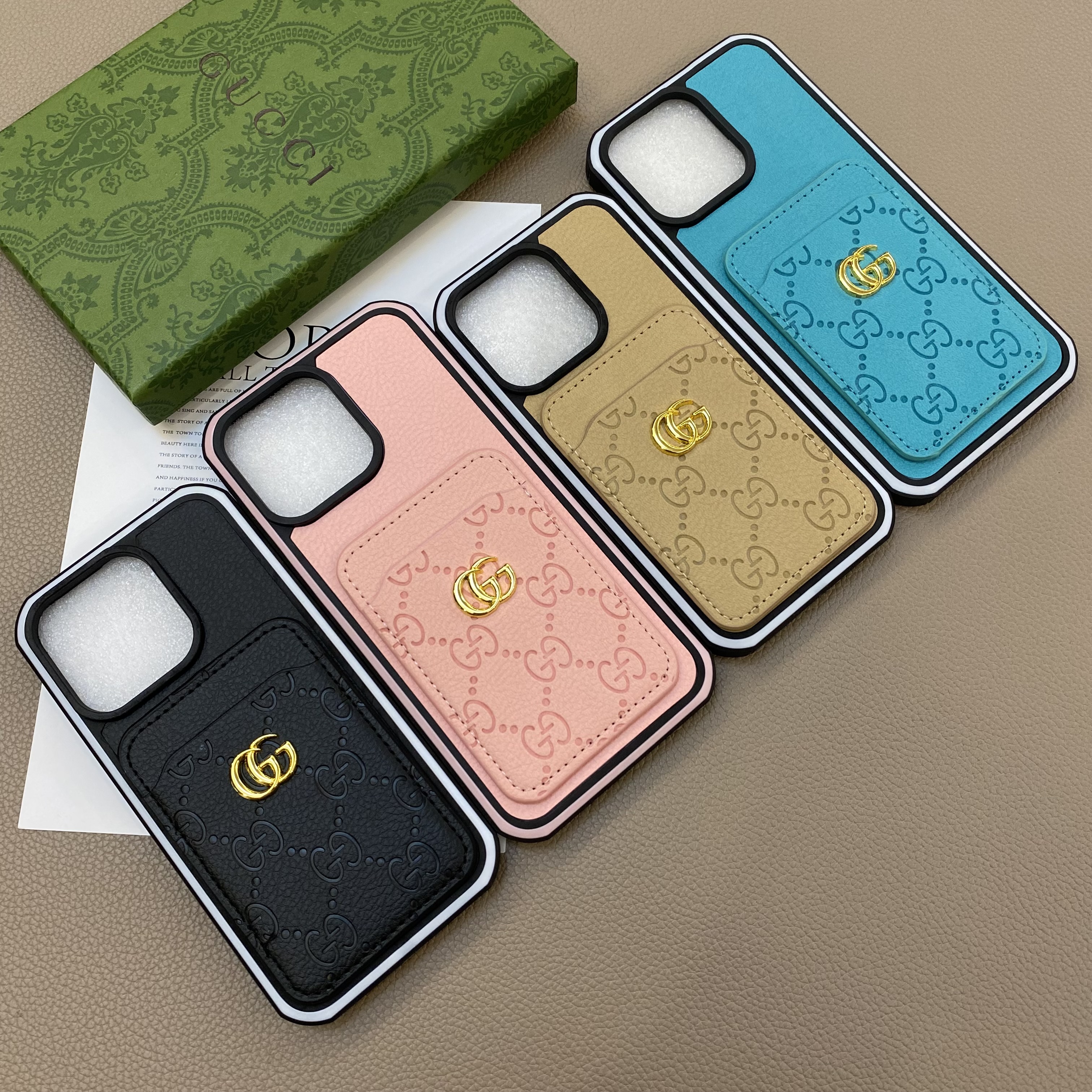 Luxury Leather iPhone Wallet Case