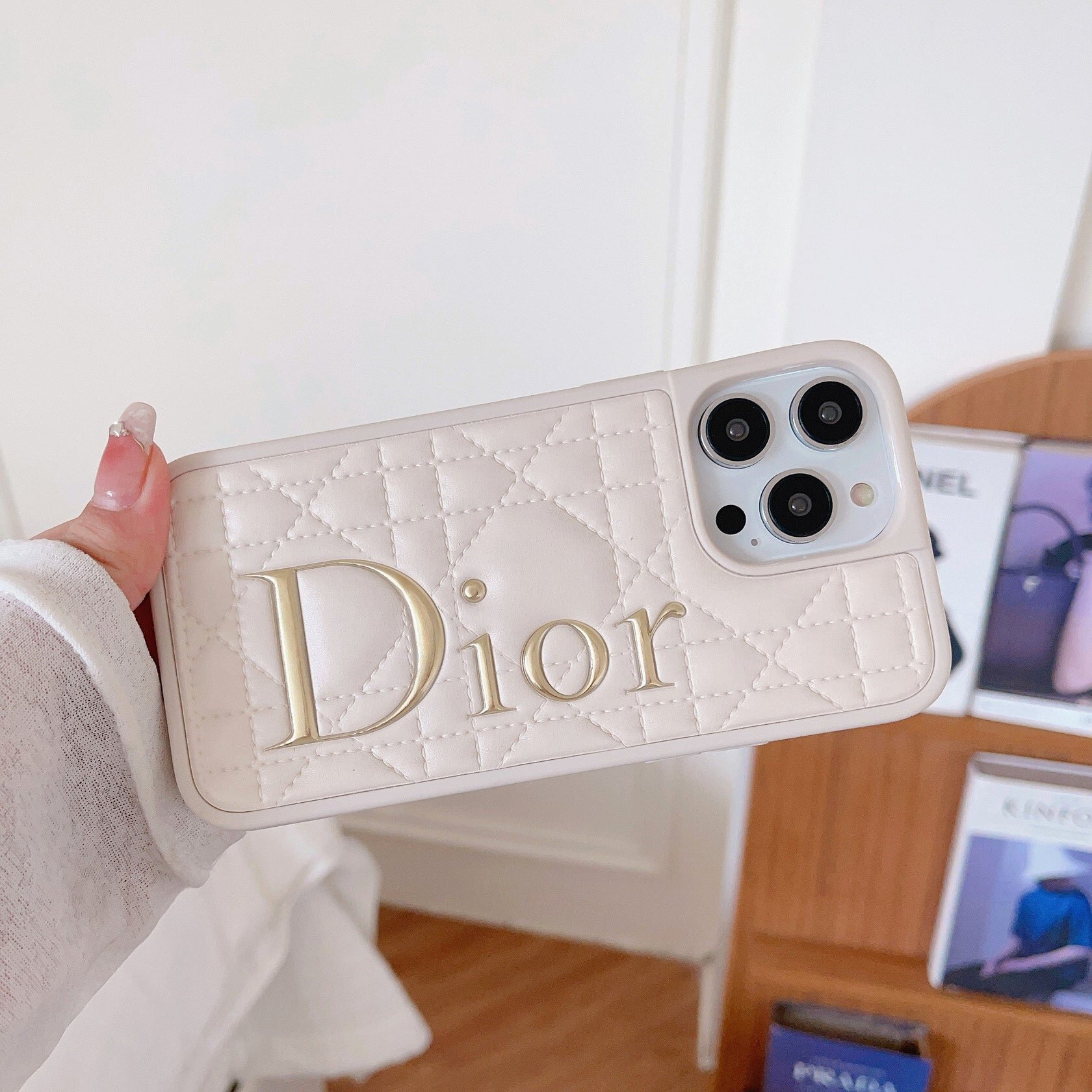 Luxury Leather CD iPhone Case