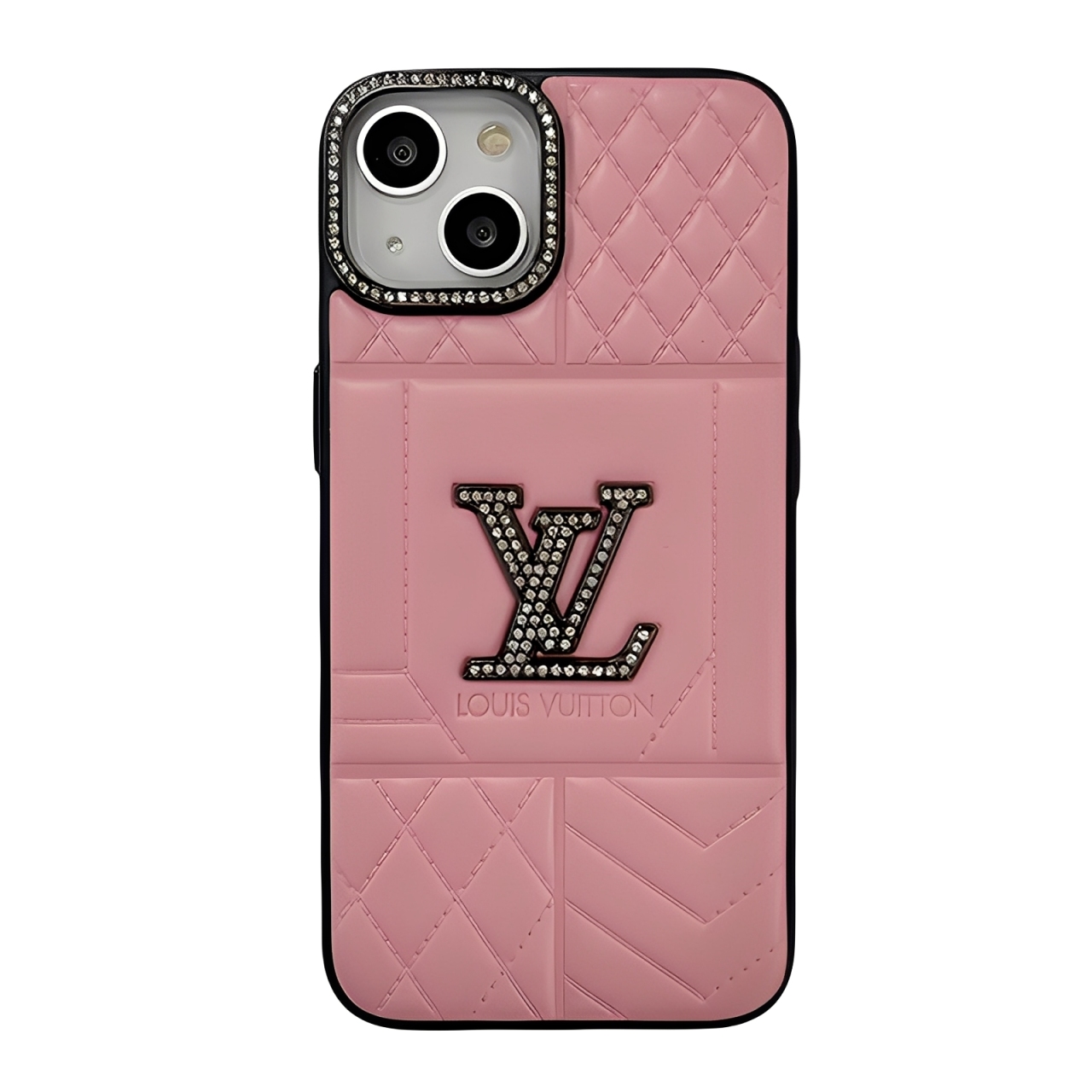 Louis Vuitton Leather iPhone Case- Diamond Elegance Vintage