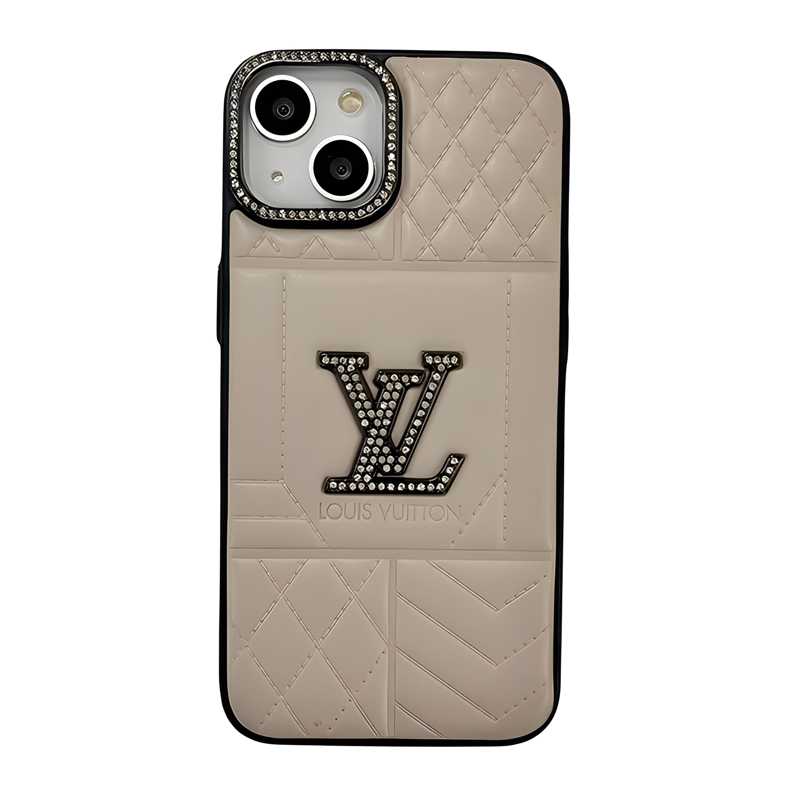 Louis Vuitton Leather iPhone Case- Diamond Elegance Vintage