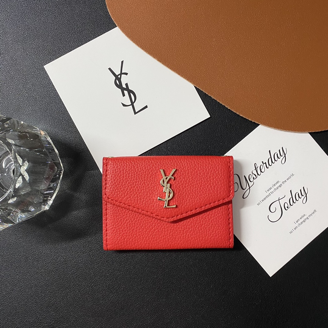 Classic Luxury Leather Wallet Card Holder Snap Closure