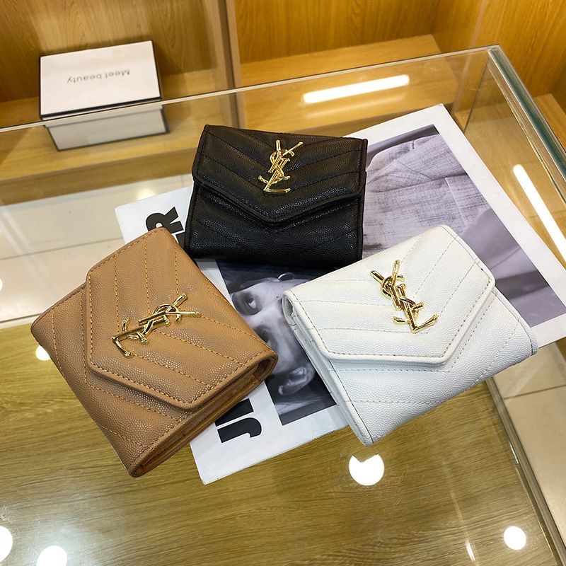 Classic Luxury Leather Wallet Card Holder Snap Closure