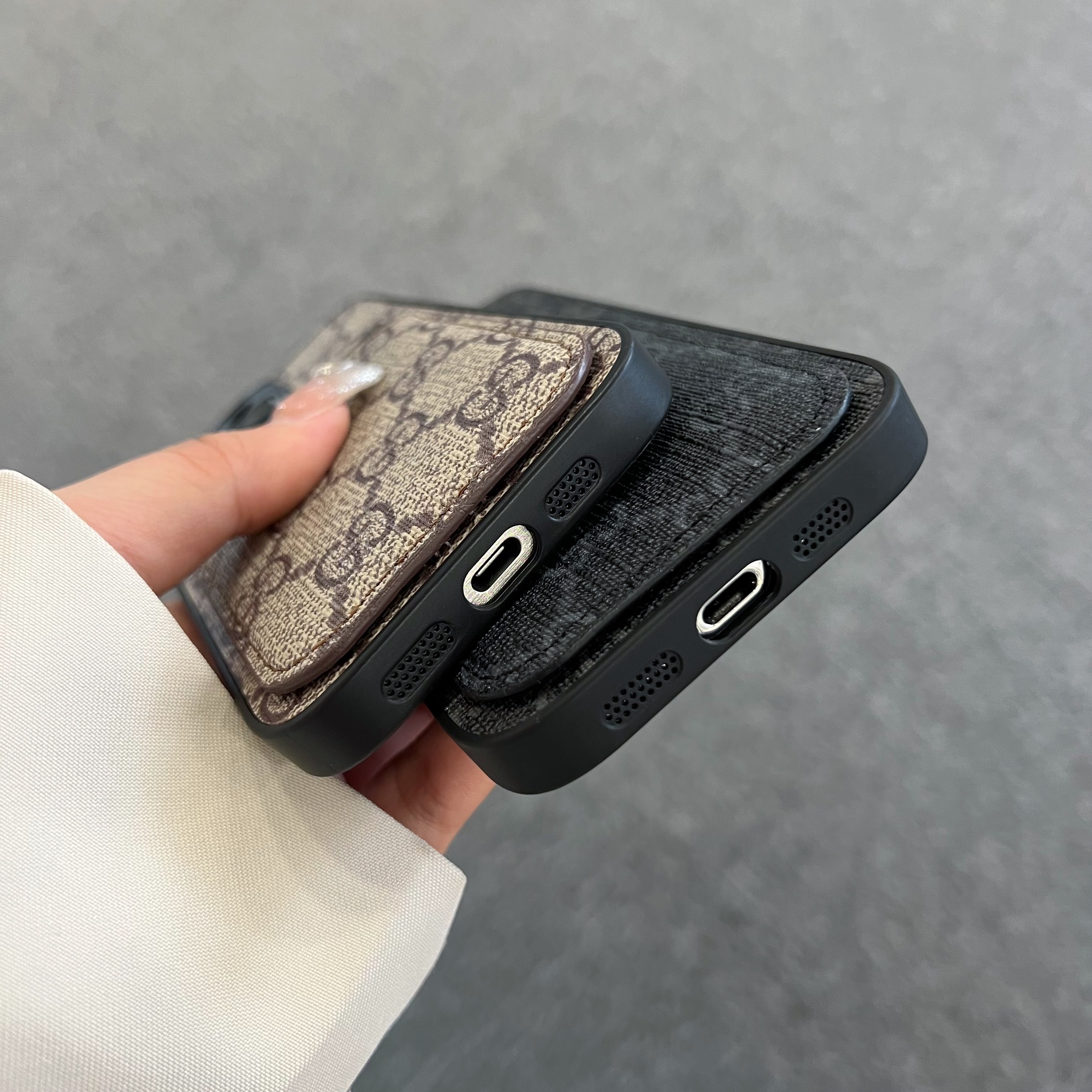 Luxury Leather iPhone Wallet Case