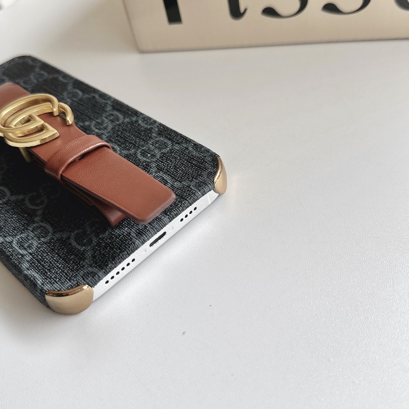 Luxurious Leather iPhone Case With Holder