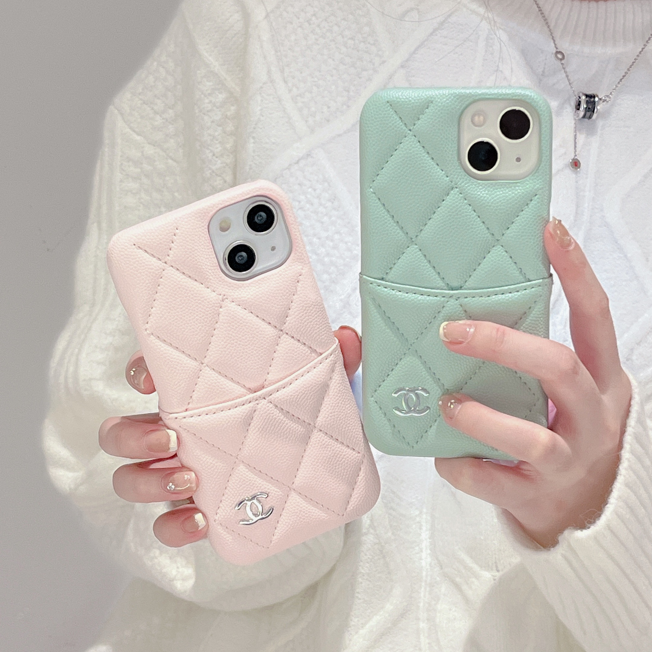 Leather luxury iPhone Wallet Case