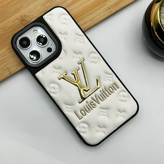 Luxury Leather V iPhone Case