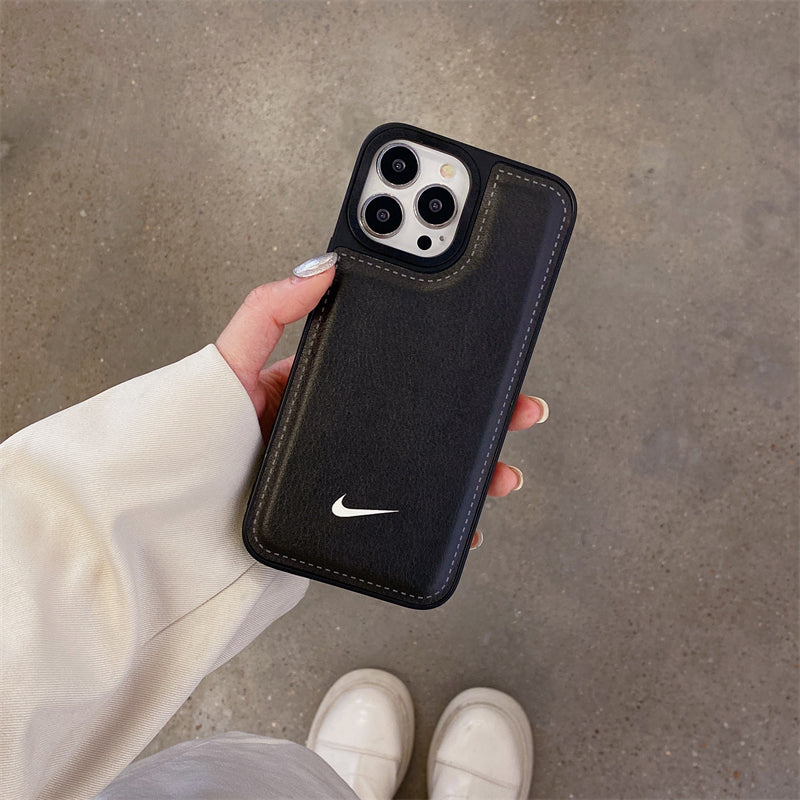 Leather N-K iPhone Case