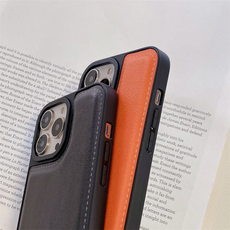 Leather N-K iPhone Case