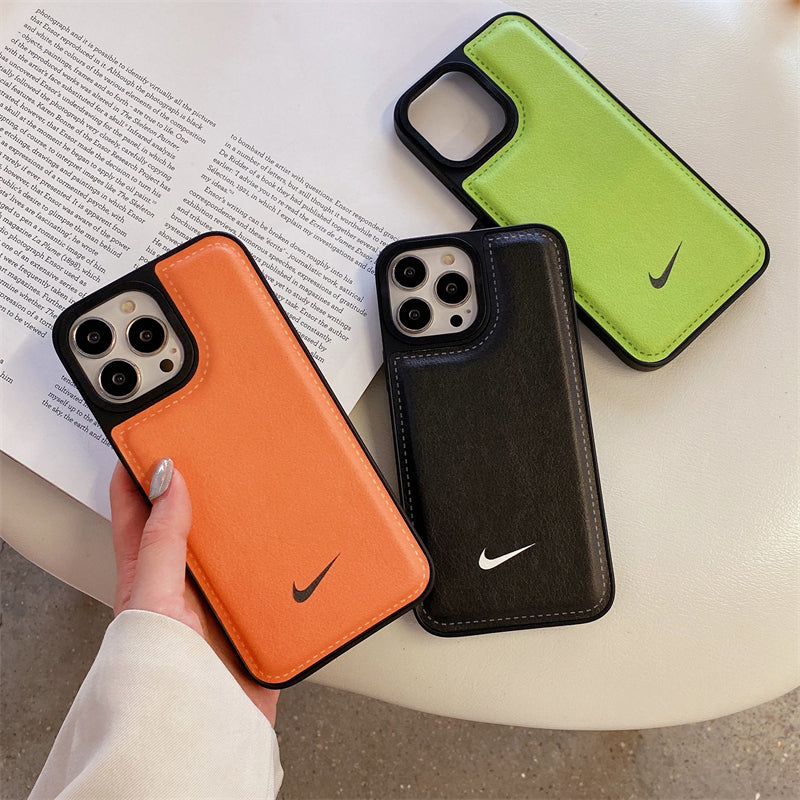 Leather N-K iPhone Case
