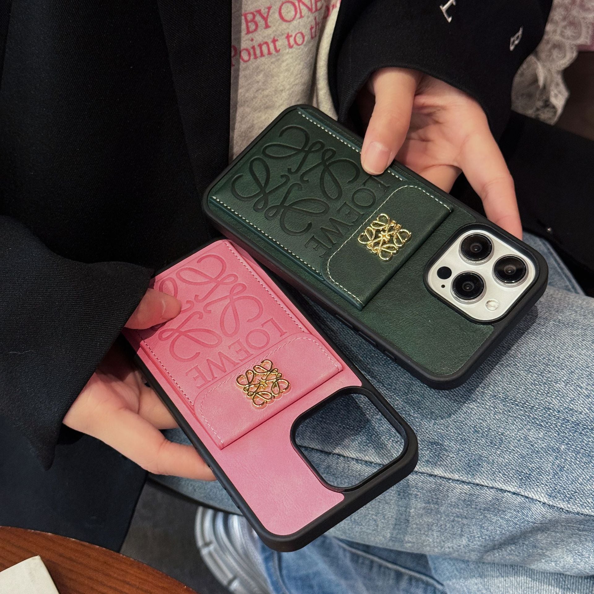 Retro Leather iPhone Wallet Case With Crossbody Strap-BELKCASE
