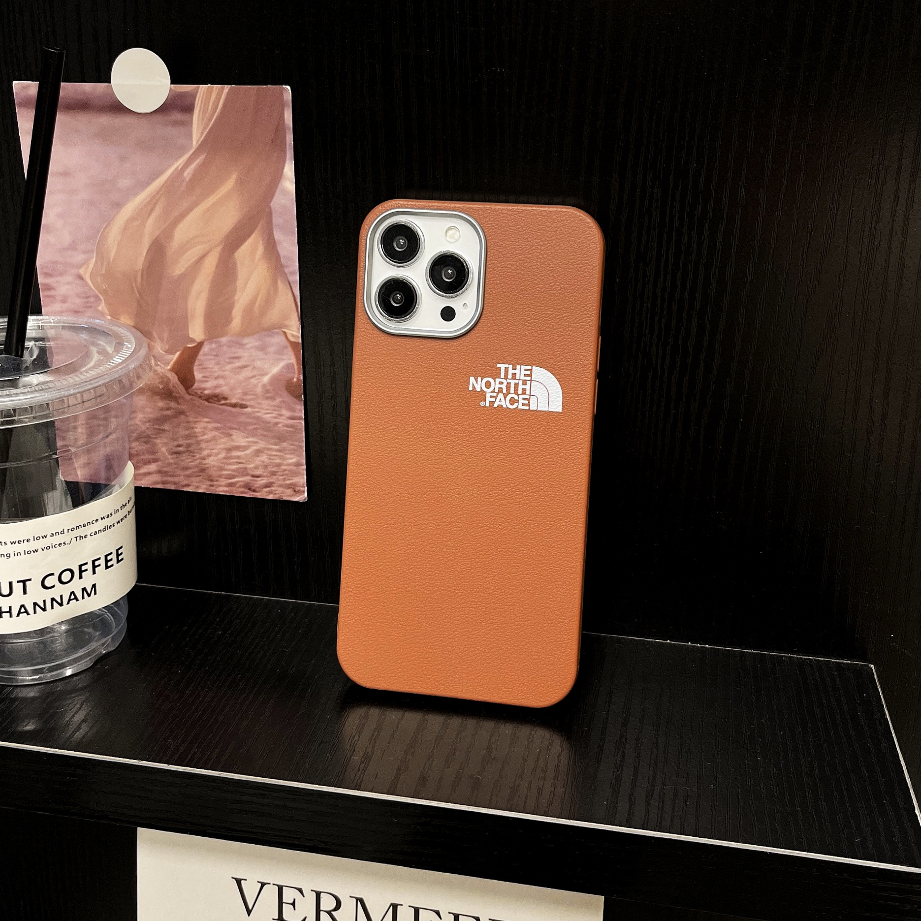 Simple leather NF iPhone Case