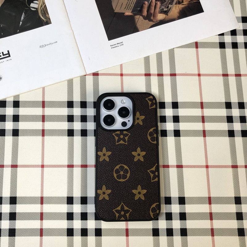 Luxury Leather V iPhone Wallet Case