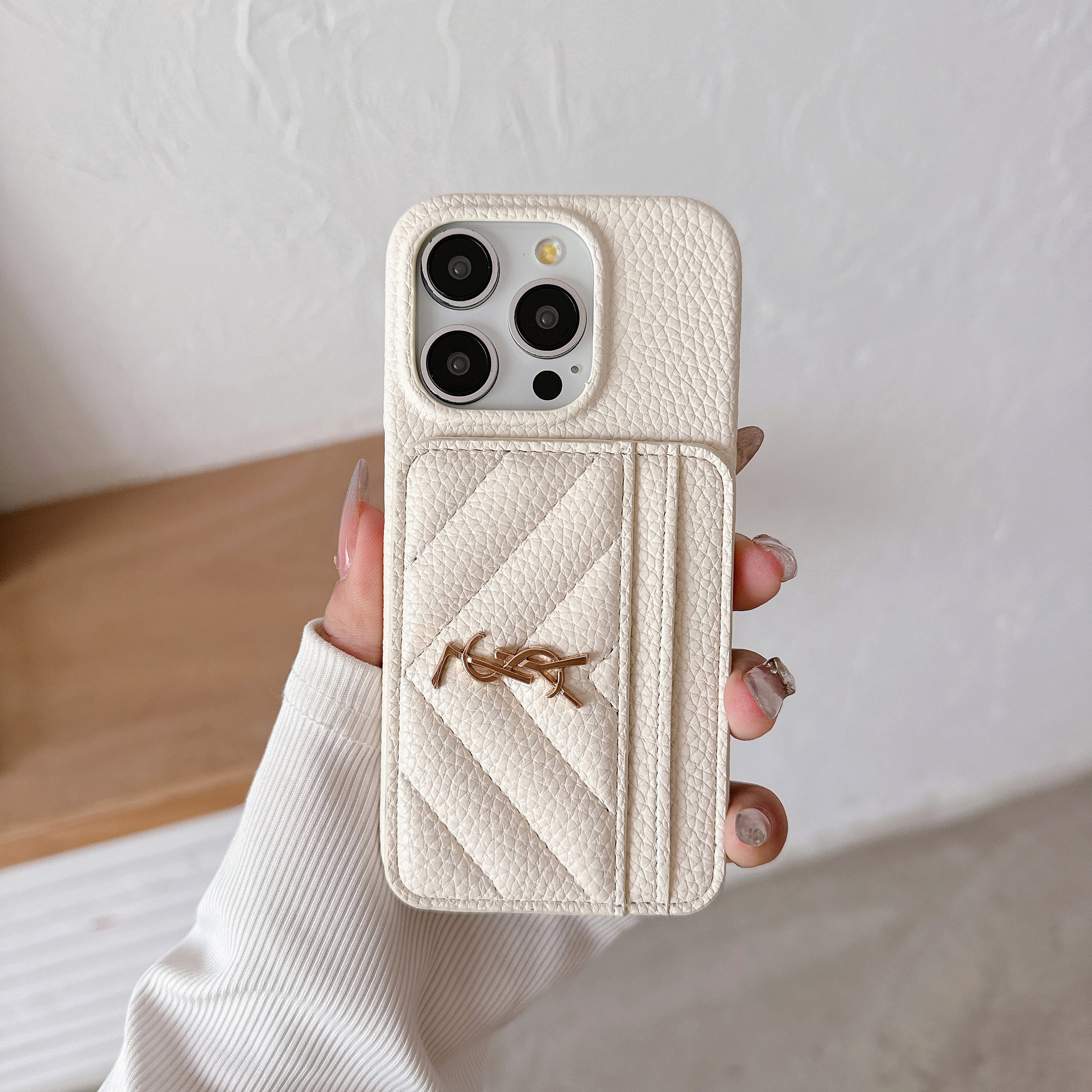 Luxury Leather iPhone Wallet Case