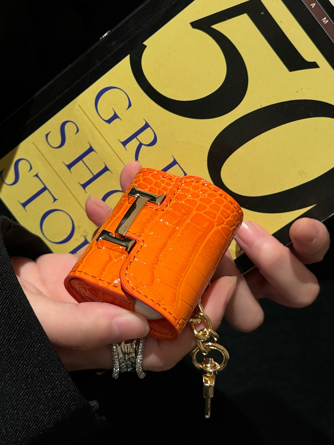Crocodile pattern Luxury Leather Airpods Case