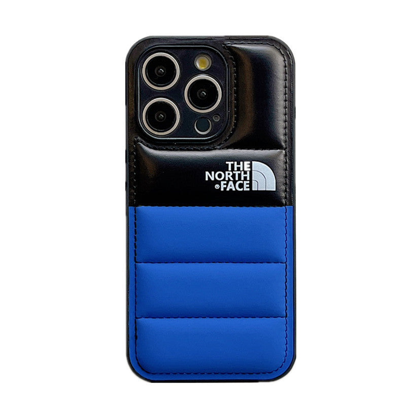 Colorblock Down Jacket iPhone Case
