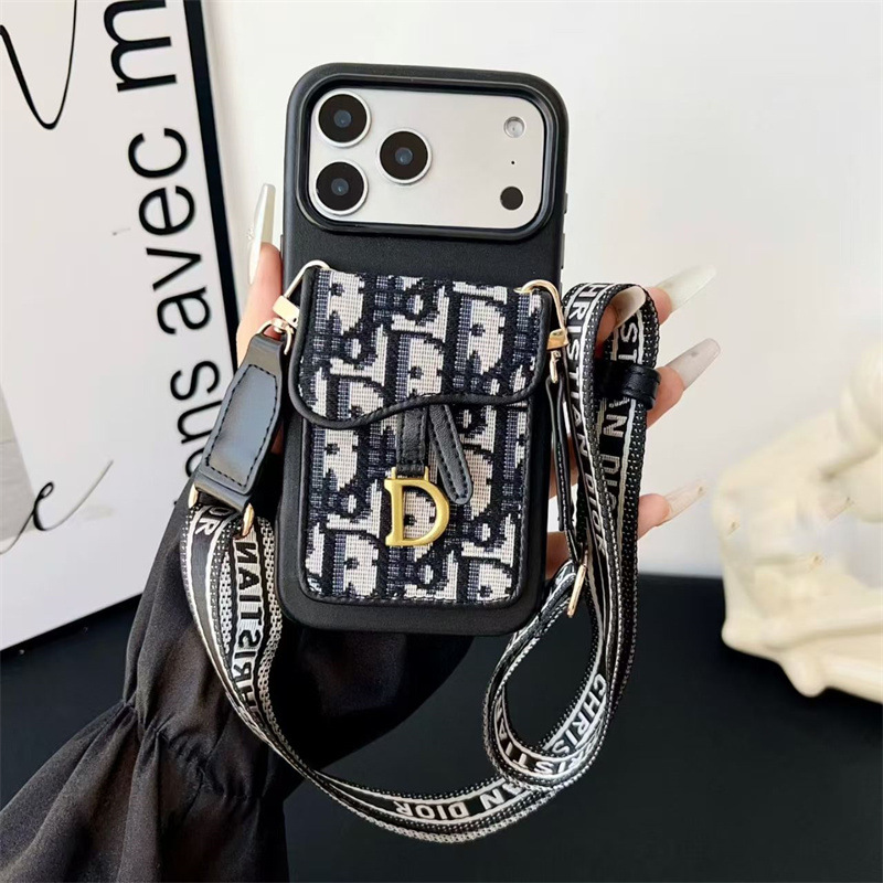 Dior Leather iPhone Wallet Case
