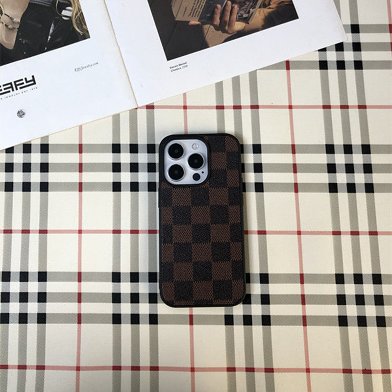 Luxury Leather V iPhone Wallet Case