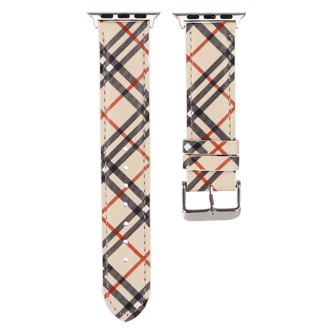 Leather luxury Stripes Apple Watch Bands