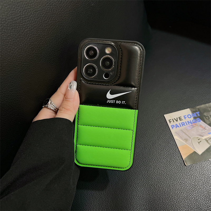 Colorblock Down Jacket NK iPhone Case