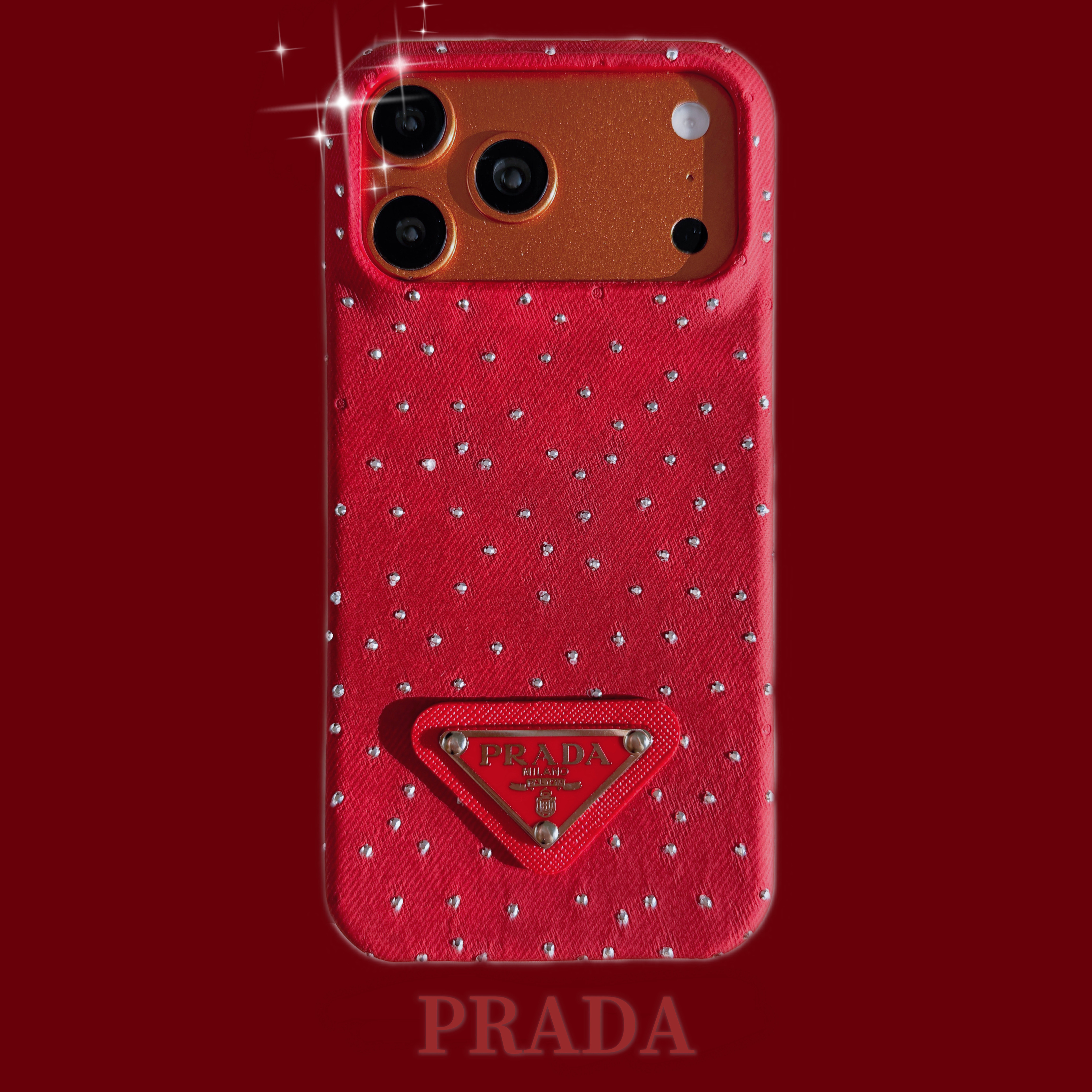 Prada Artistic Shimmer Canvas iPhone Case