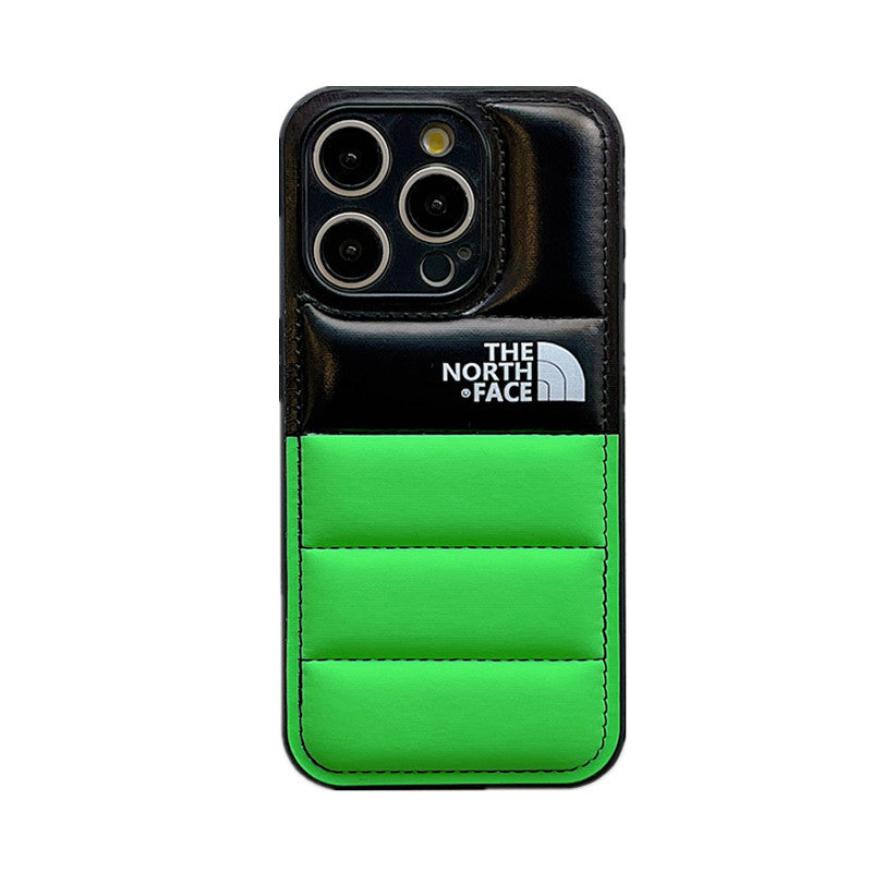 Colorblock Down Jacket iPhone Case