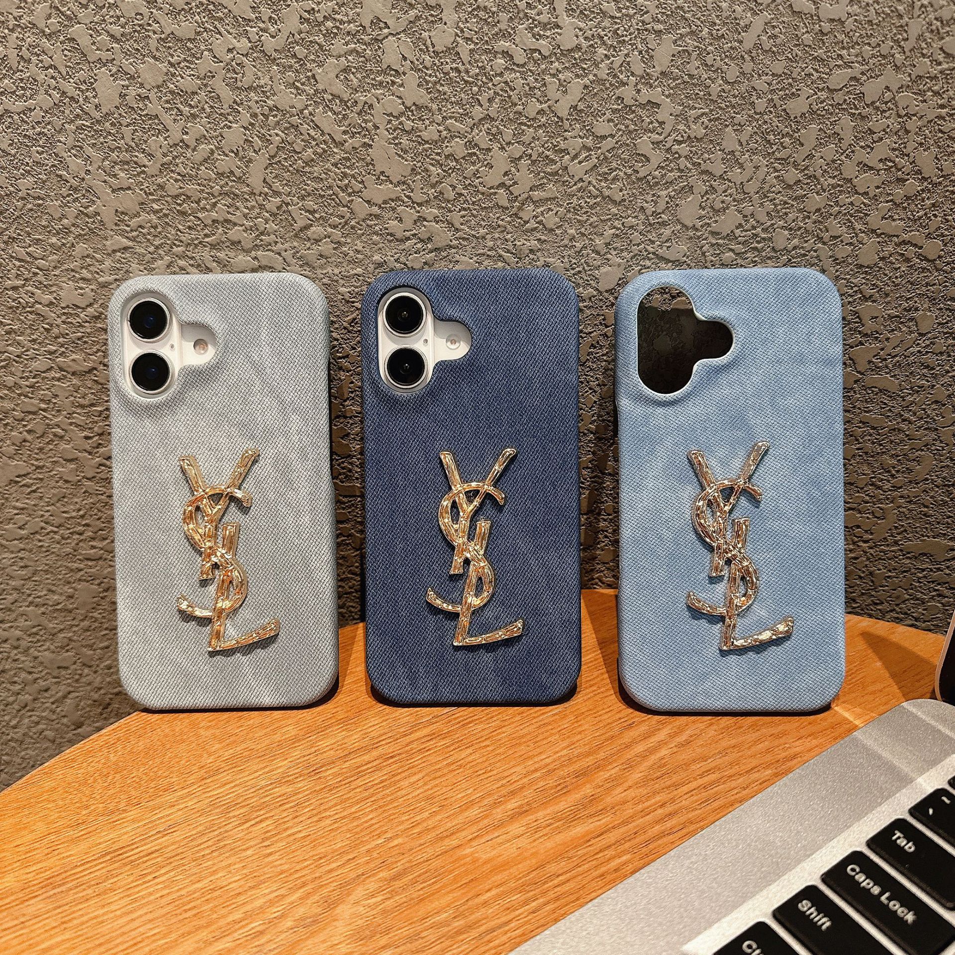 Fashion denim canvas iPhone Case