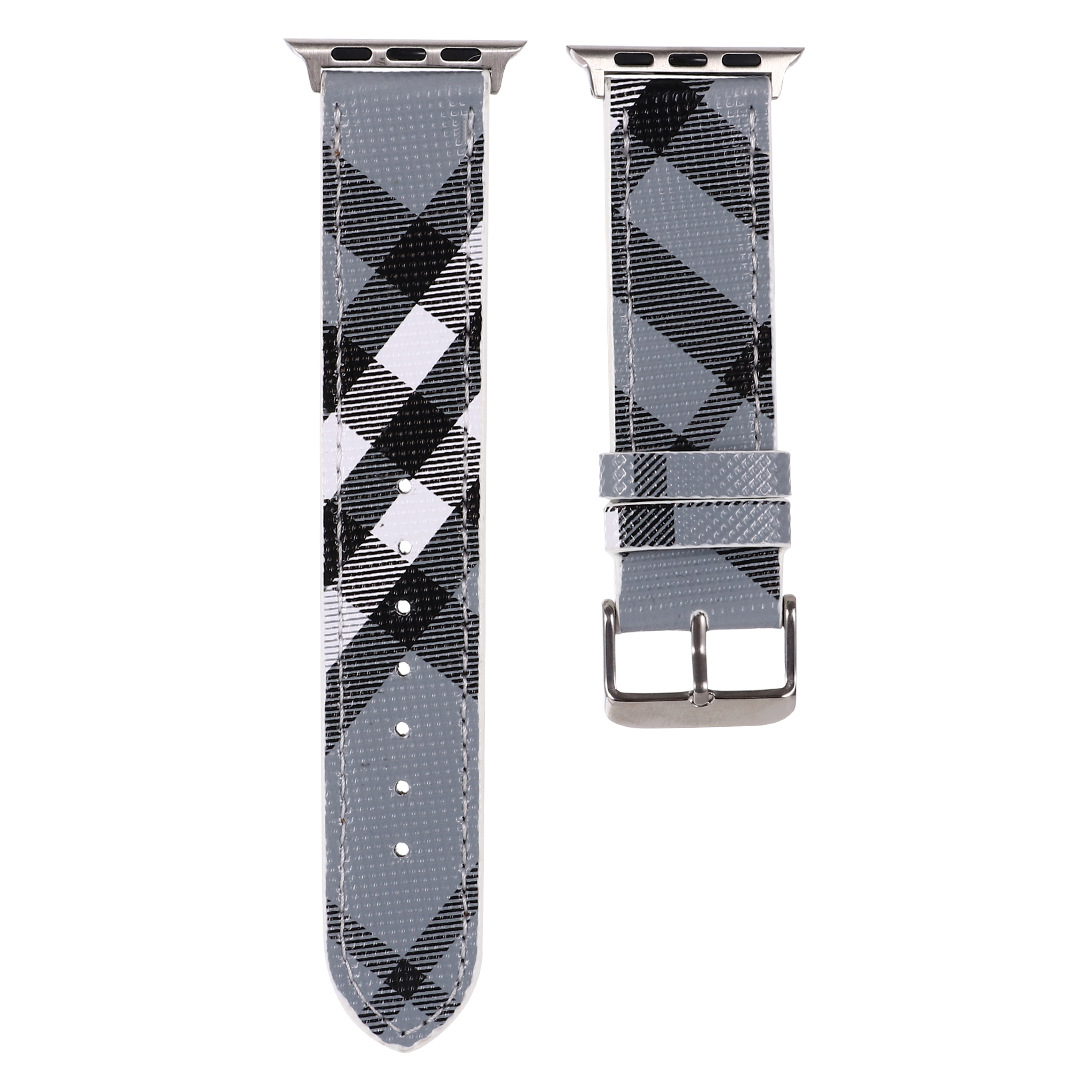 Leather luxury Stripes Apple Watch Bands