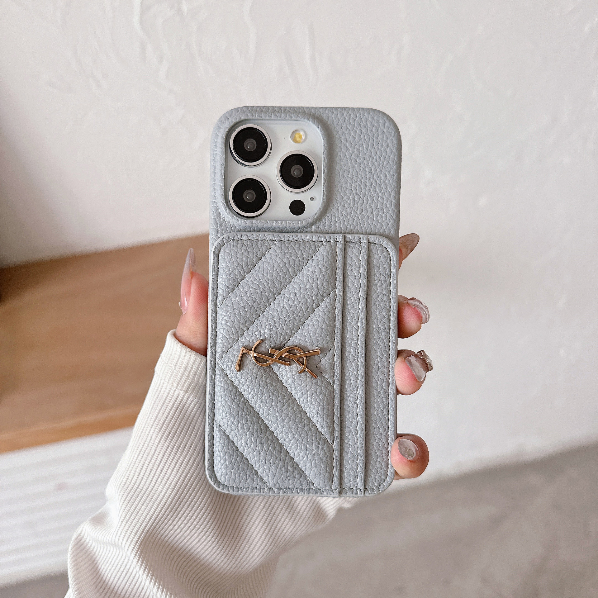Luxury Leather iPhone Wallet Case