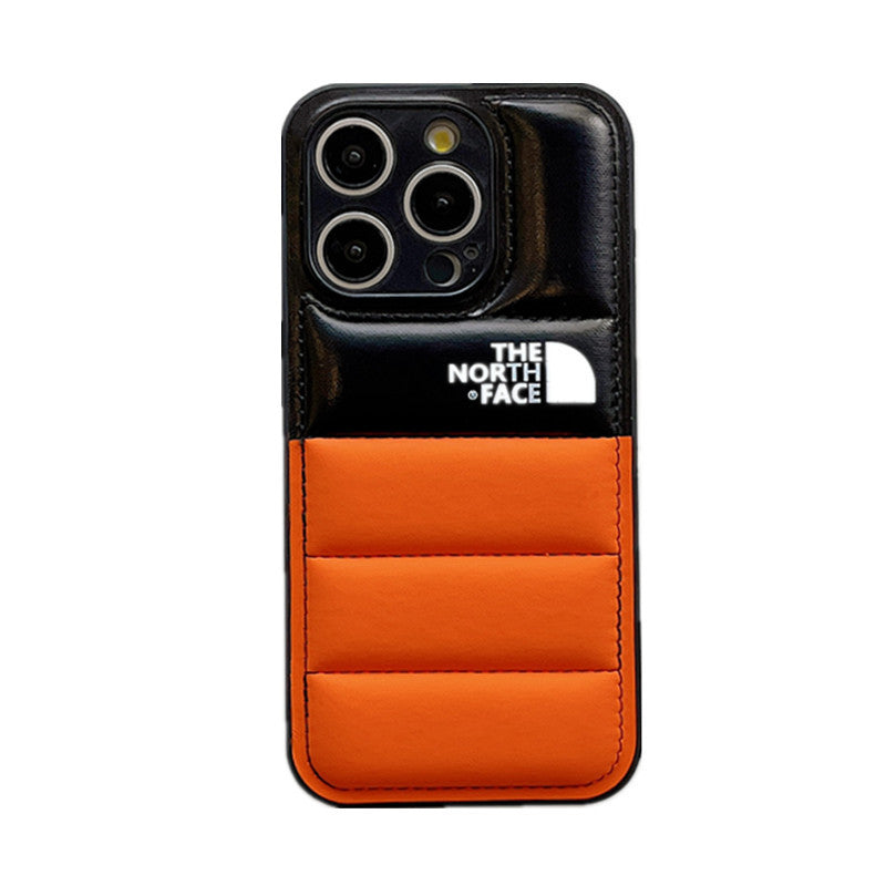 Colorblock Down Jacket iPhone Case