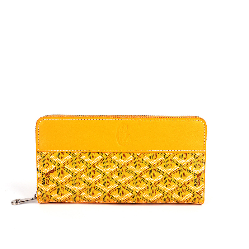 GD Leather Zipper Long Wallet