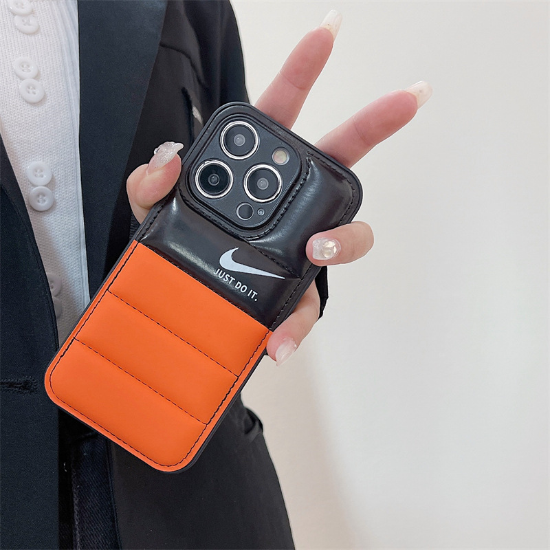 Colorblock Down Jacket NK iPhone Case