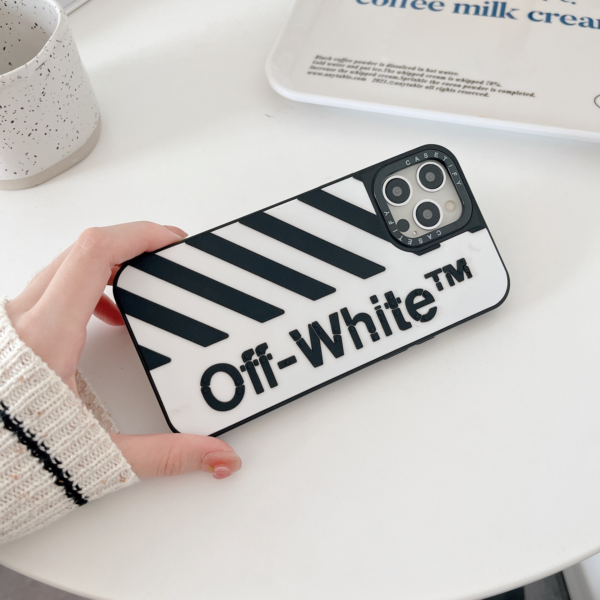 Street Stripe OW iPhone Case