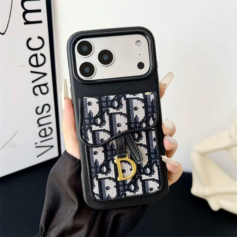 Dior Leather iPhone Wallet Case
