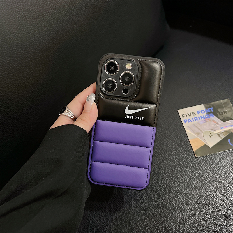 Colorblock Down Jacket NK iPhone Case