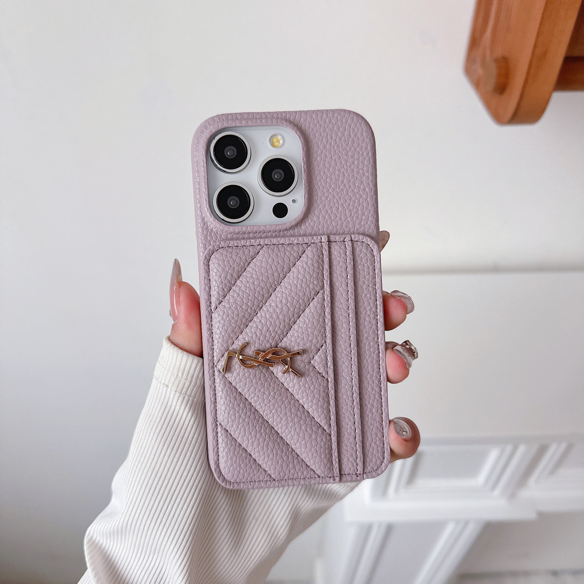 Luxury Leather iPhone Wallet Case