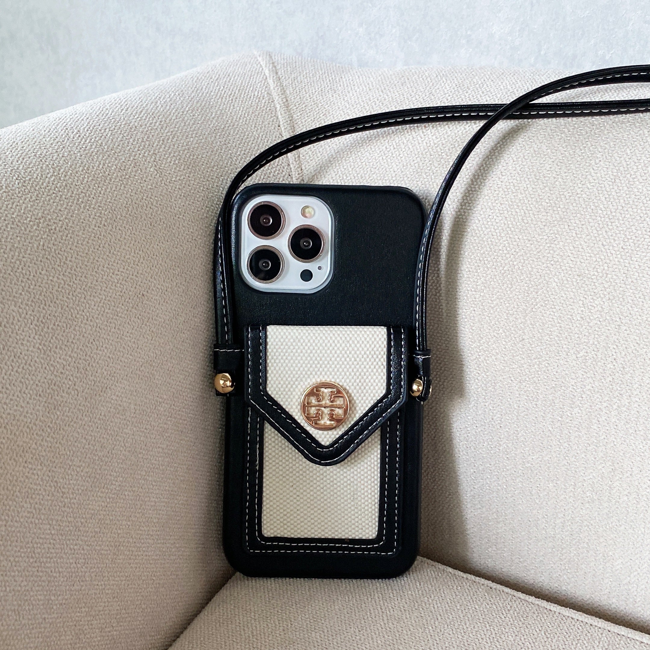 Leather iPhone Wallet Case With Crossbody Strap-BELKCASE