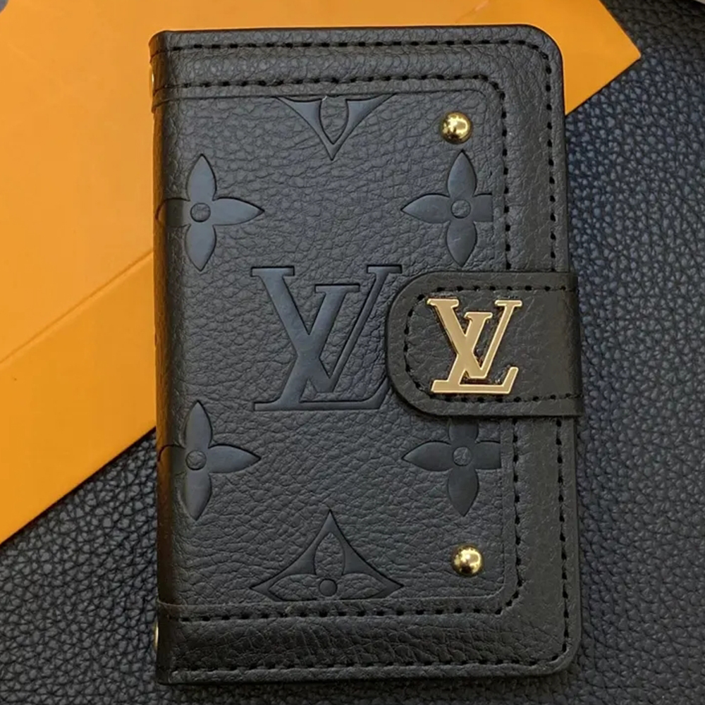 Classic Luxury Leather Wallet Card Holder Snap Closure