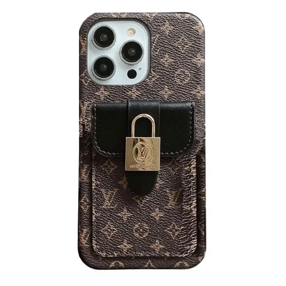 Louis Vuitton Monogram iPhone Wallet Case With Card Holder and Strap