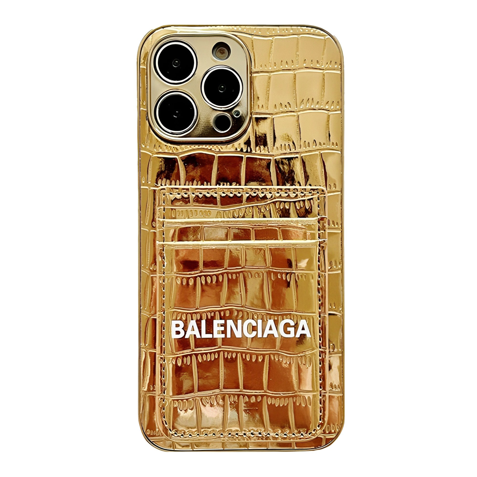 Faux Croc luxurious Leather iPhone Wallet Case-BELKCASE