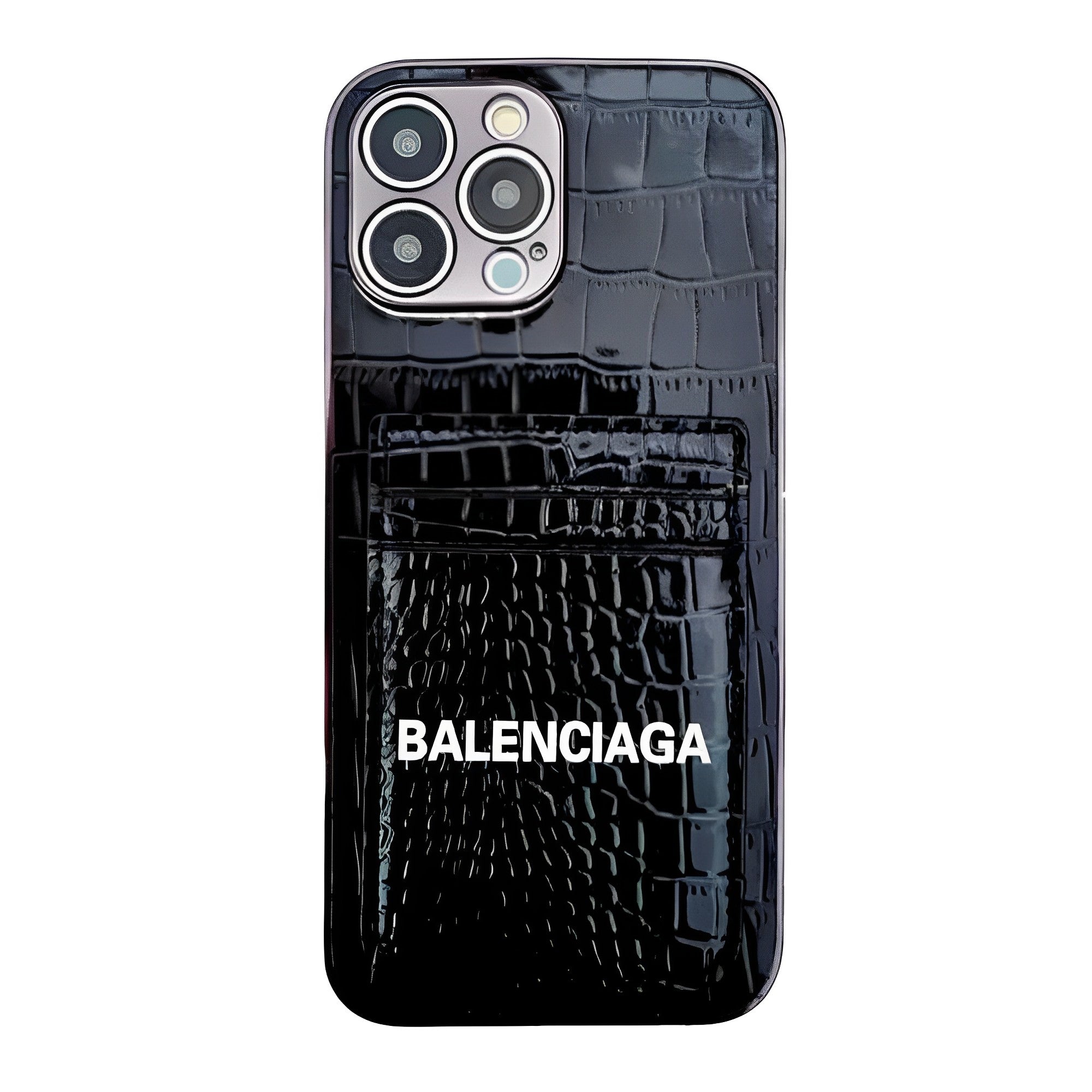 Faux Croc luxurious Leather iPhone Wallet Case-BELKCASE