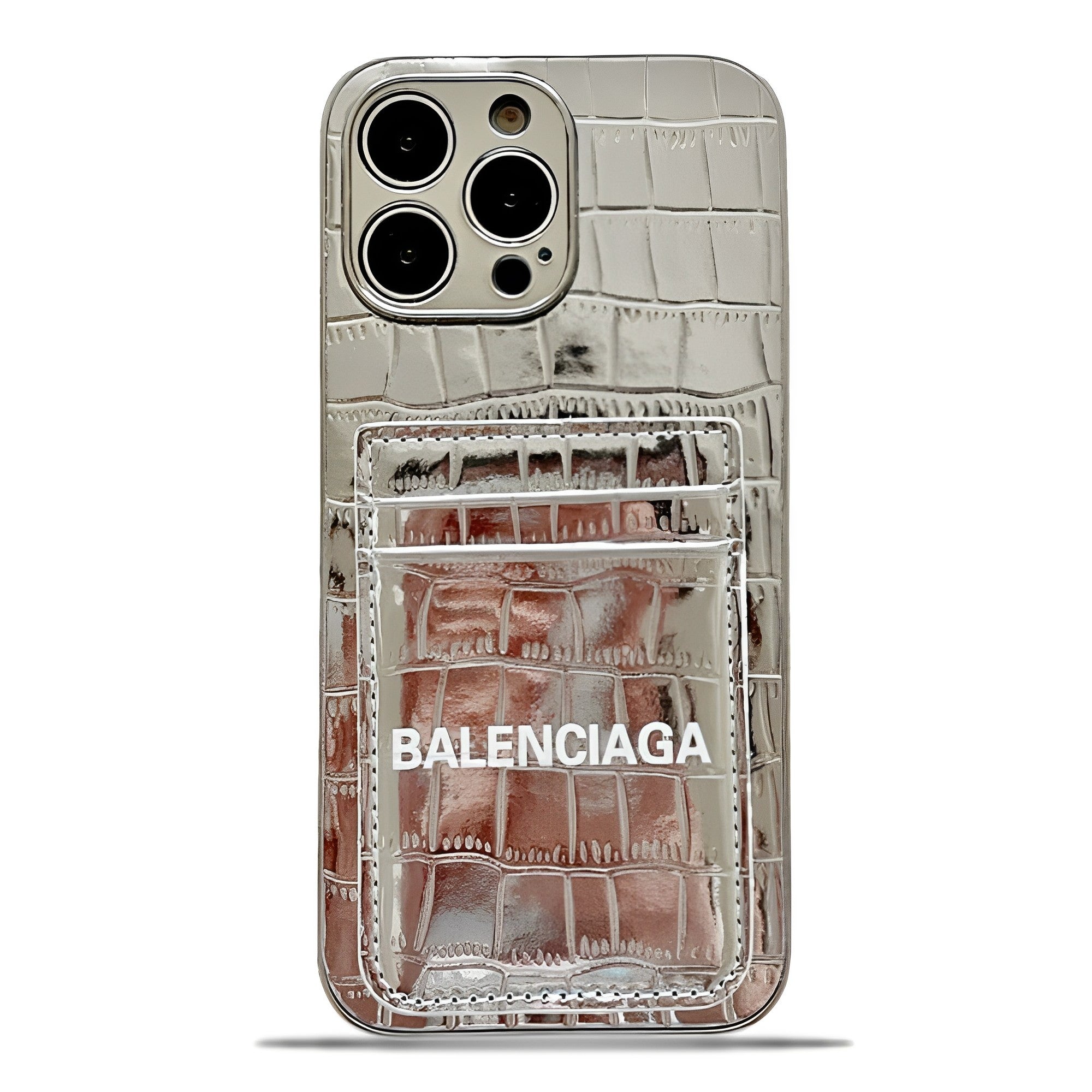 Faux Croc luxurious Leather iPhone Wallet Case-BELKCASE