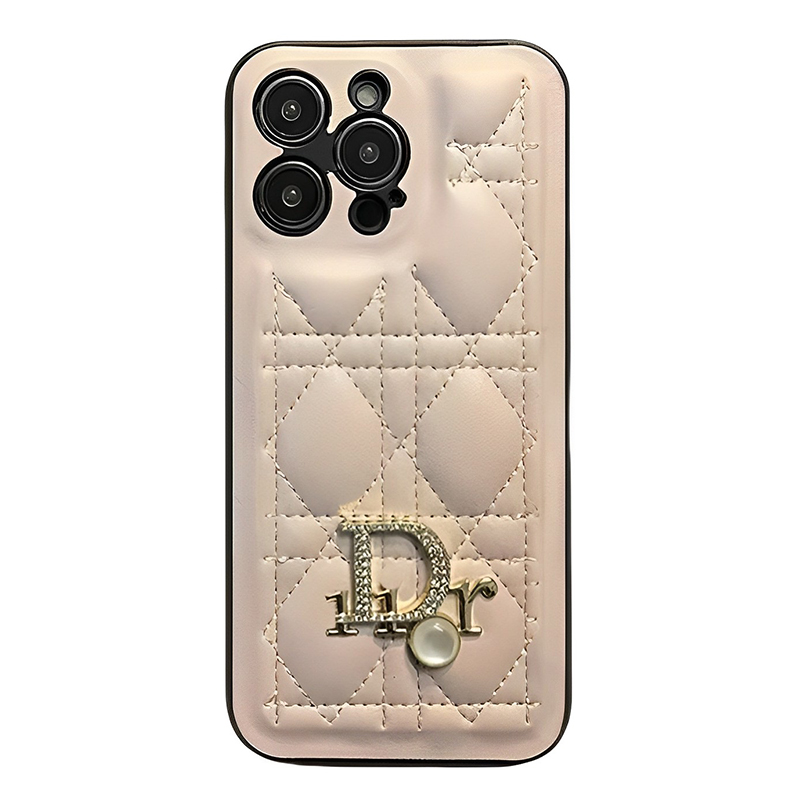 Leather 3D Diamond CD iPhone Case