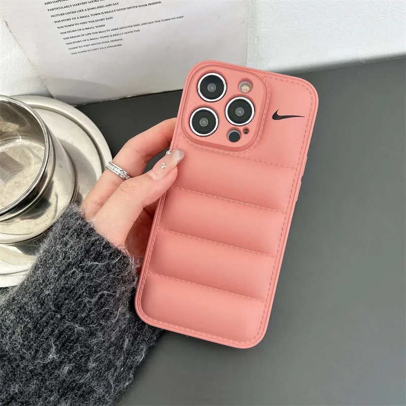 3D Goose Down Jacket Trend iphone Case-Soft Cushioning