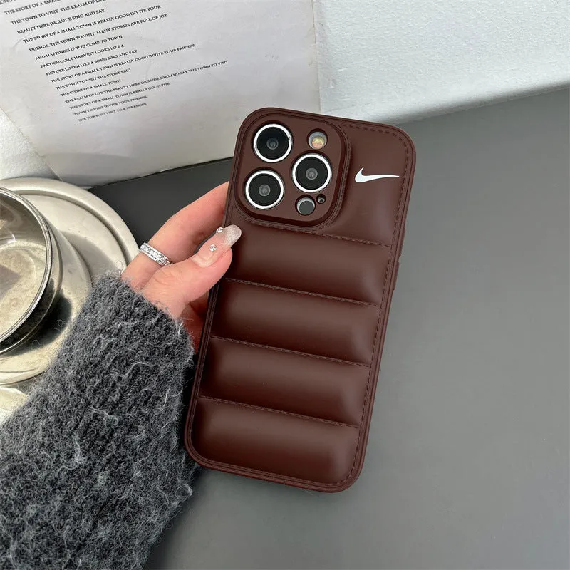 3D Goose Down Jacket Trend iphone Case-Soft Cushioning