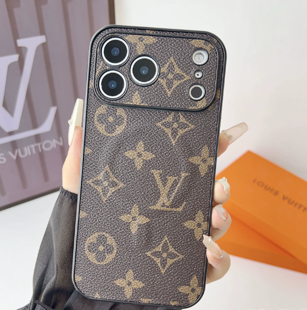 Monogram Leather iPhone Wallet Case