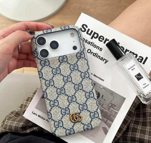 Gucci Luxurious Leather iPhone Case