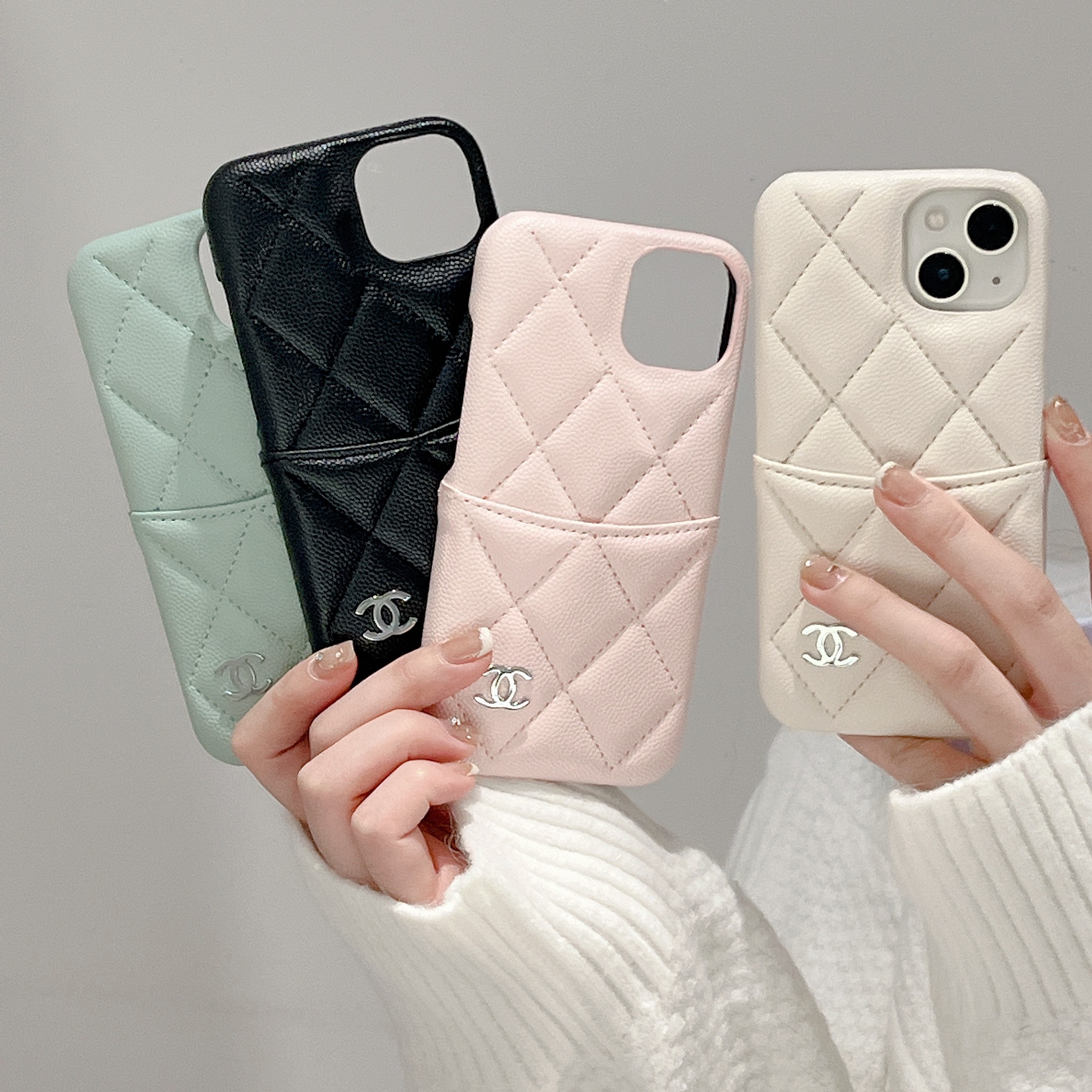 Leather luxury iPhone Wallet Case