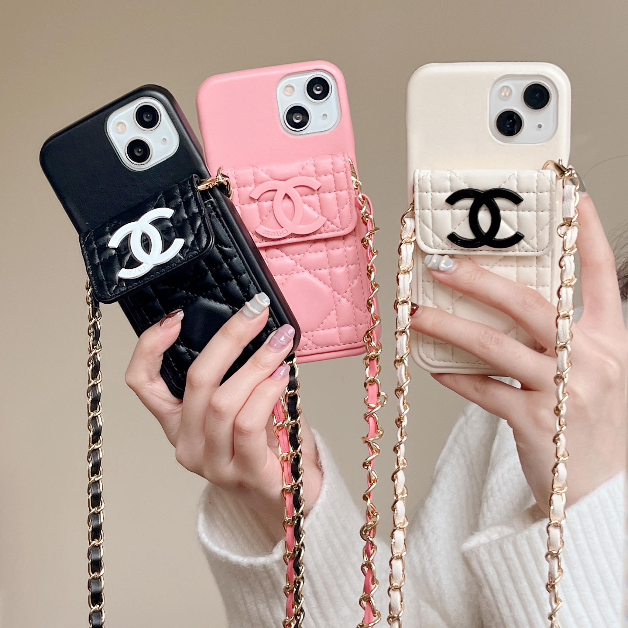 [Copy]Leather iPhone Wallet Case With Crossbody Strap Magnetic Flip Cover